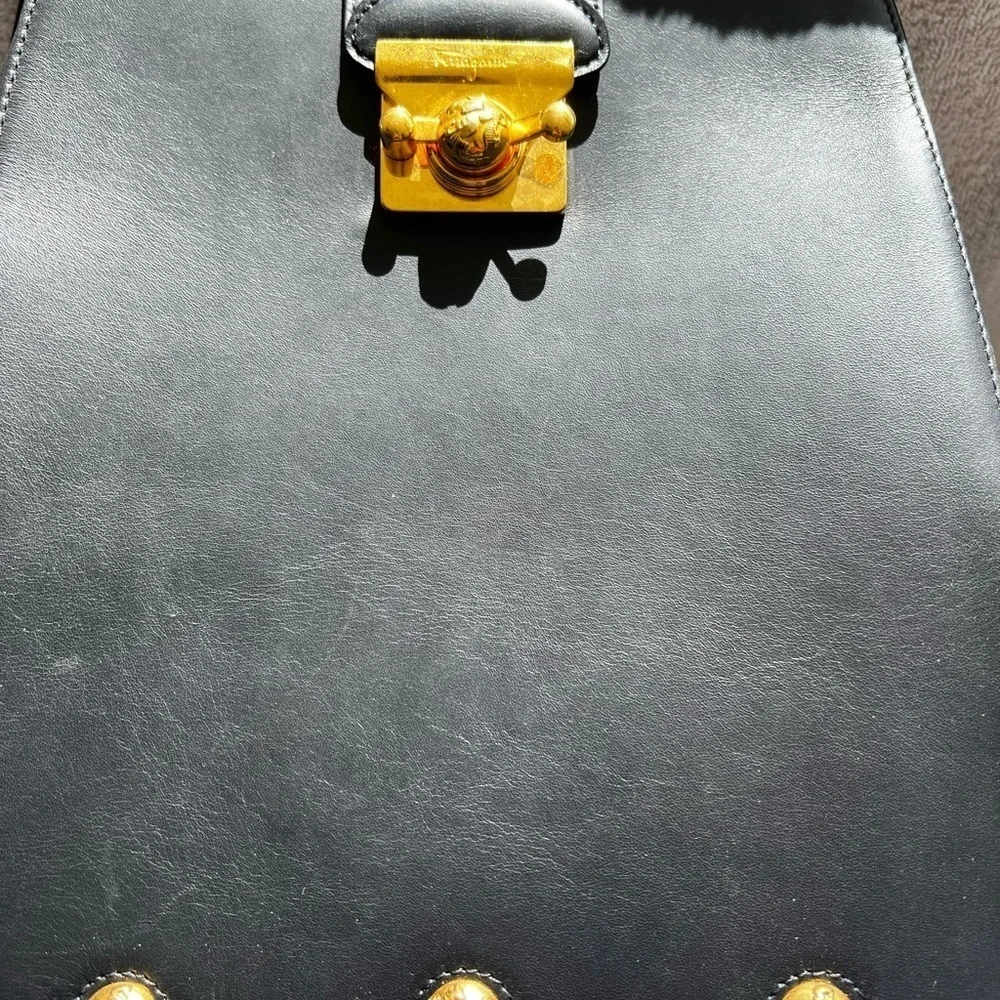 Gorgeous black Ferragamo Calfskin